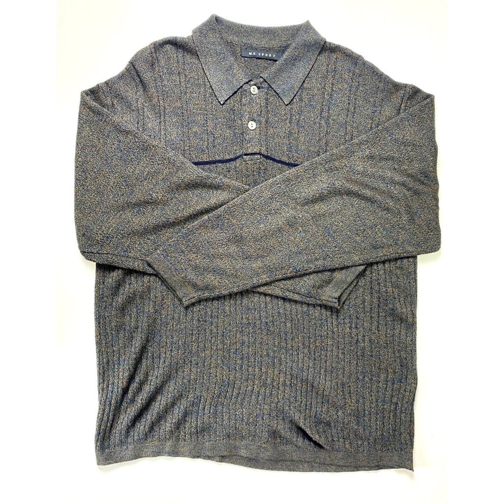 M.E. Sport Men’s Brown Pullover Sweater Long Sleeve Size Medium